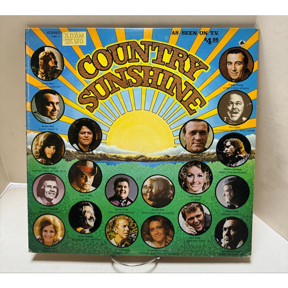 1974 Adam VIII Ltd. Vinyl Record Country Sunshine
